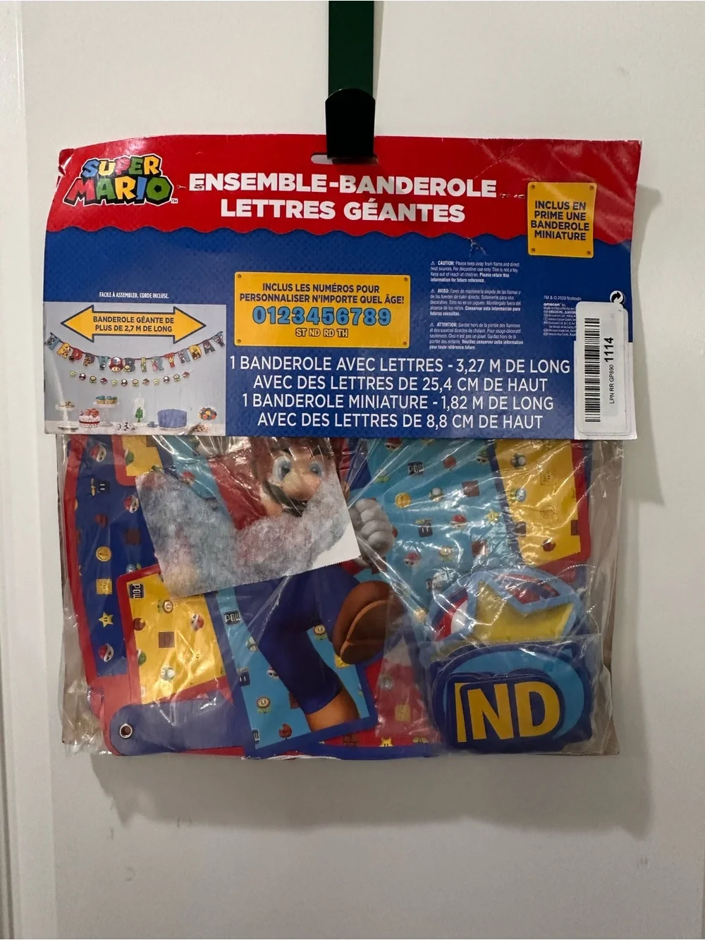 Super Mario Jumbo Happy Birthday Banner Kit Add Any Age Nintendo Party Decor